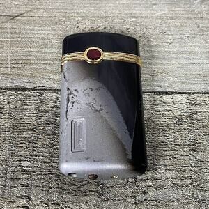 Colibri Quantum Silver/Black Gradient & Gold Trim w/Red Stone For Parts